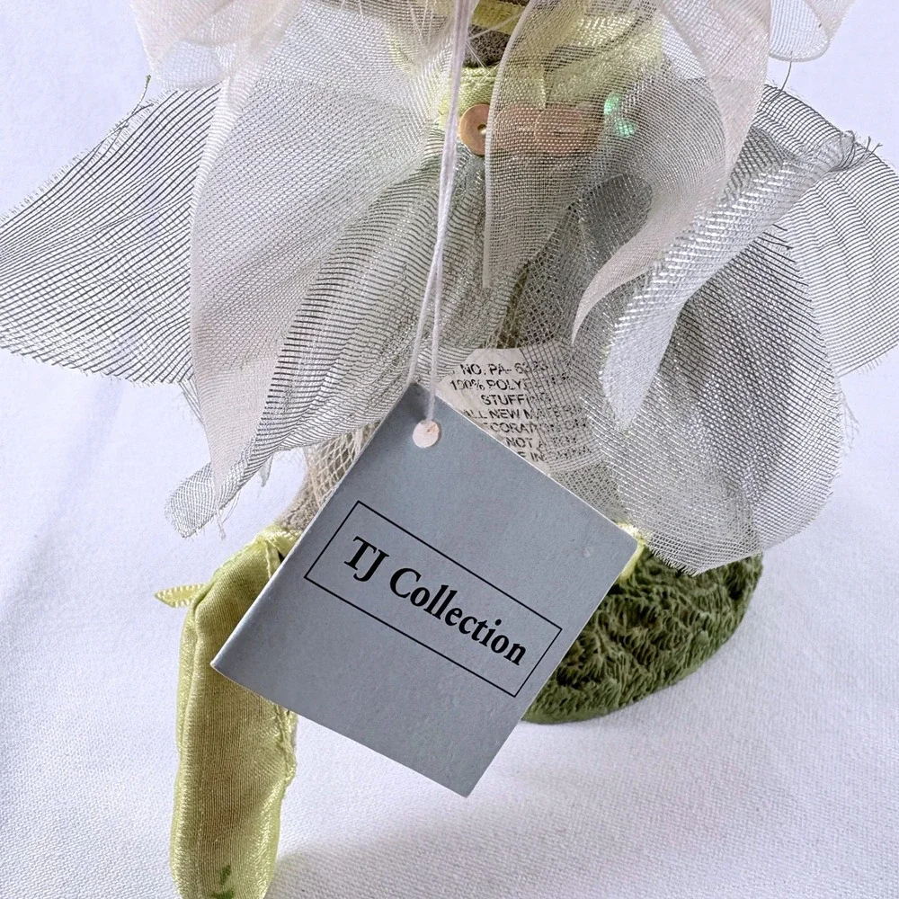 Vintage TJ Collection Whimsical Green Fairy Ballerina Frog Figurine 8